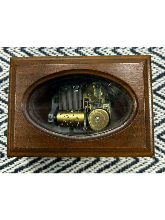 Reuge Other - VTG Reuge 5in Wooden Music Box Swiss Musical Movement South Amana Iowa Tested